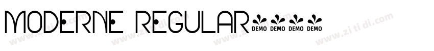 Moderne Regular字体转换
